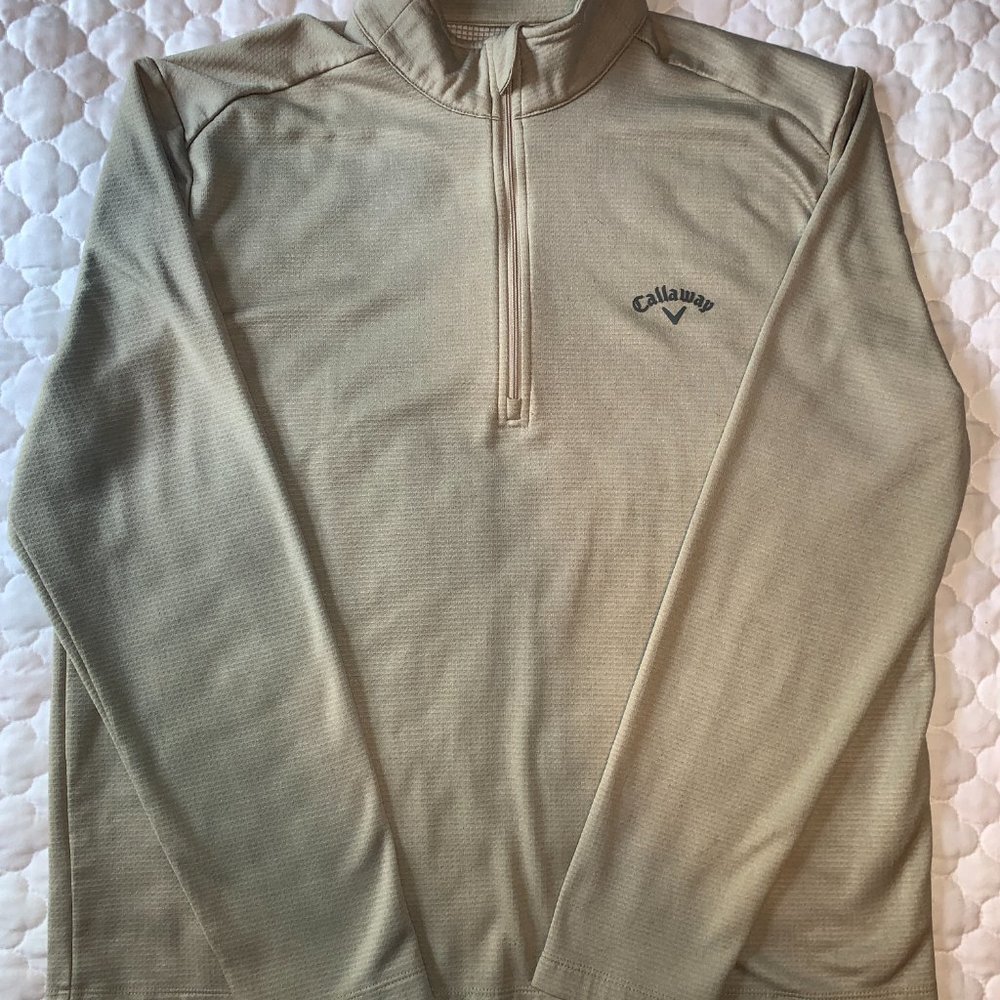 Men's Callaway Long sleeve golf pullover 3/4 zip